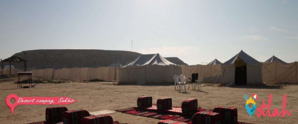 Desert camping in Sakhir