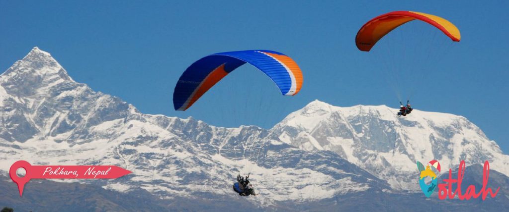 Paraglide over Pokhara