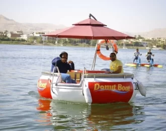 A beautiful Nile cruise in a donut boat