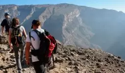 Hiking at Dhofar mountains Salalah