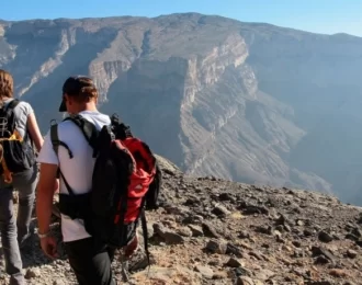 Hiking at Dhofar mountains Salalah