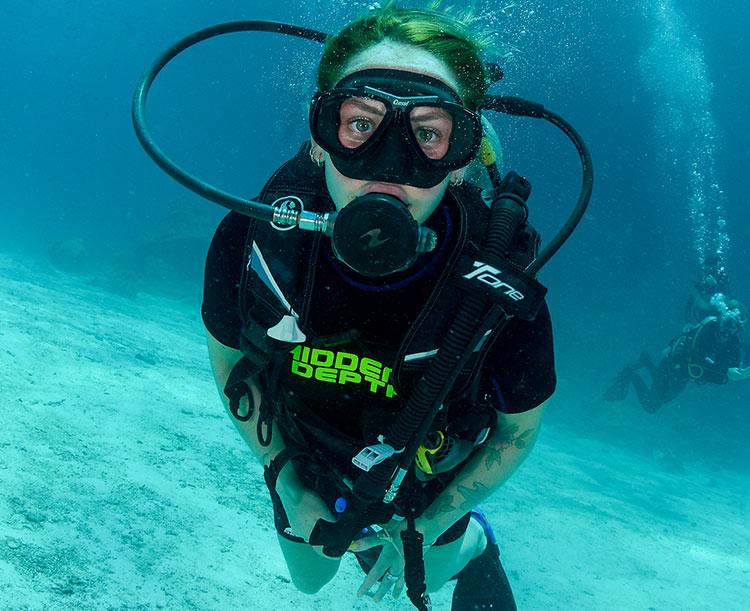 PADI open water course diving