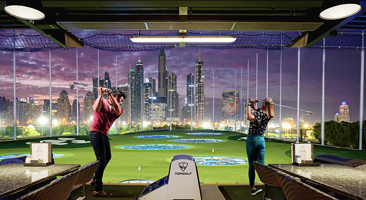 Play one Hour at Top Golf Dubai