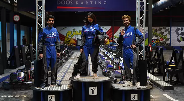 Doos Karting Hittin on Sundays For 70 SR instead of 140 SR