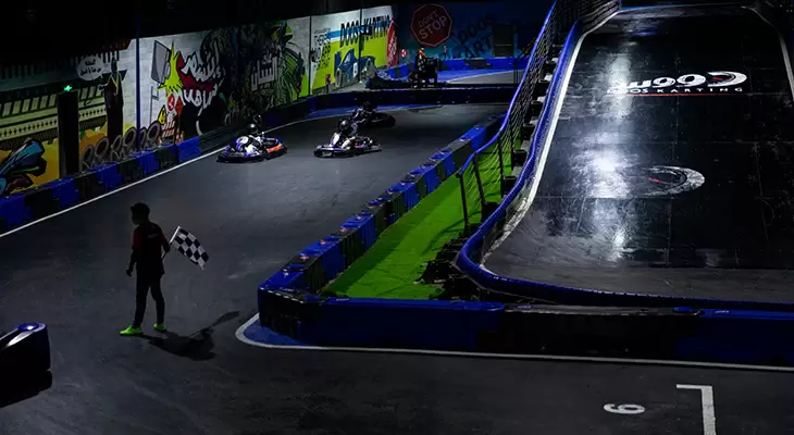 Doos Karting Hittin on Sundays For 70 SR instead of 140 SR