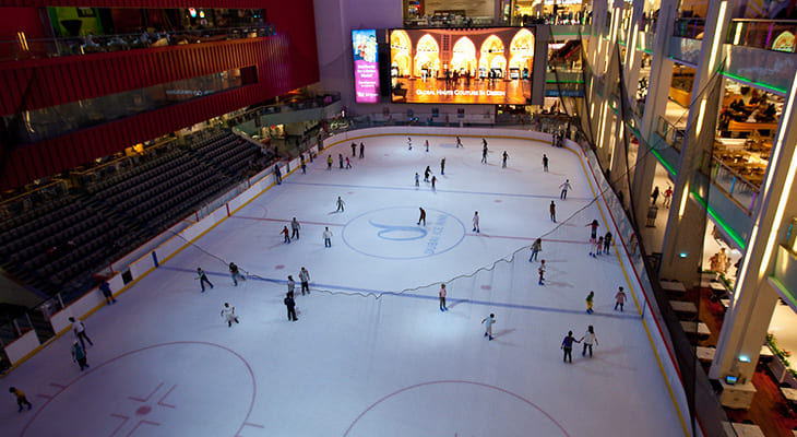 90 mins of Dubai Ice Rink (Peak Hours)