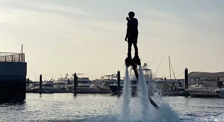 Flyboard on Muscat coast