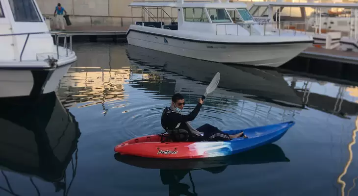 Kayaking in Oman