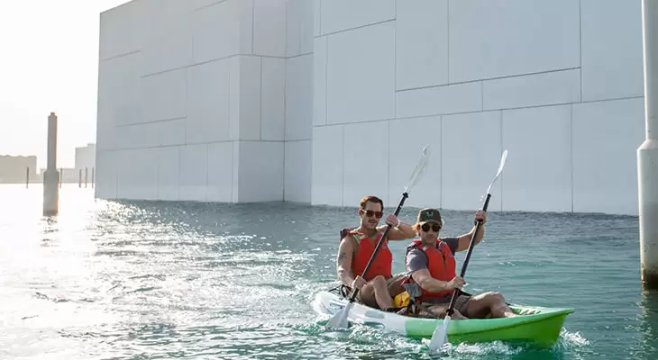 1-hour Kayaking Adventure around Louvre Abu Dhabi