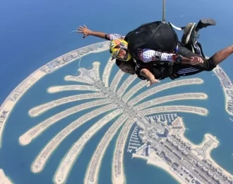 Skydiving from The Palm Jumeirah with 1% off