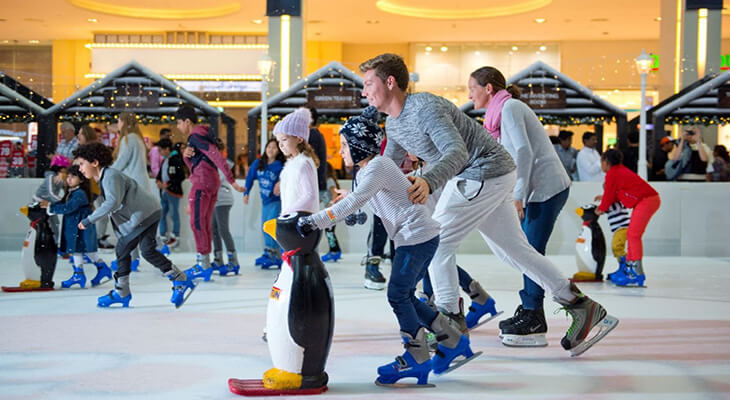 90 mins of Dubai Ice Rink (Peak Hours)