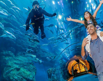 Dubai aquarium & underwater zoo in 3 hours