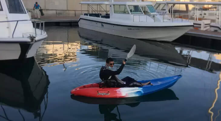 Kayak & Flyboard in Dimaniyat at Muscat Coast