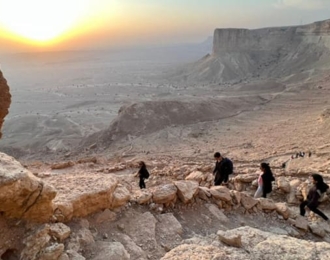 Hiking in The Second Edge of The World (Jibal Tuwaiq)