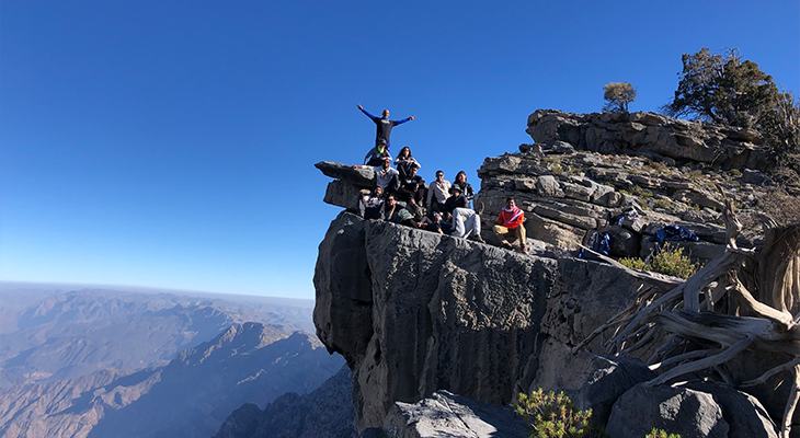 Abseiling Experience from the Summit of Jabal Samhan 