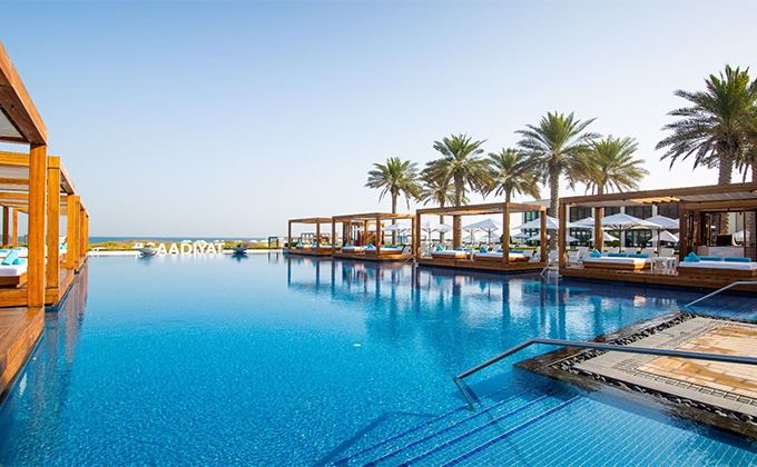 Day-use experience at Saadiyat Beach Club in Abu Dhabi