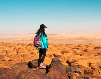 Hiking in mountains of  AL ULA