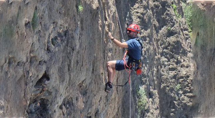 Abseiling Experience from the Summit of Jabal Samhan 