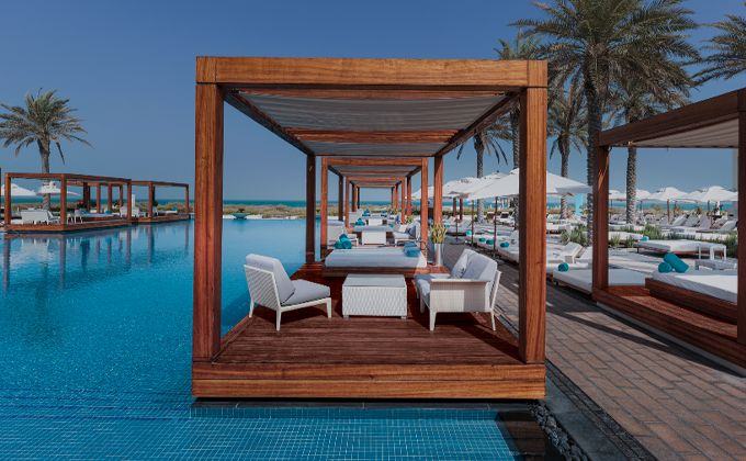 Day-use experience at Saadiyat Beach Club in Abu Dhabi