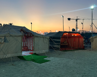 6-Hour Camping on the beach with activities in Bahrain 