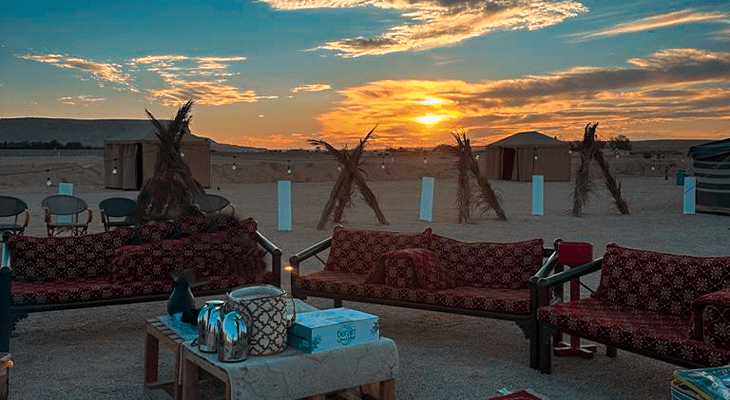 Camping and Safari Trip with Saudi Dinner in Riyadh Dessert