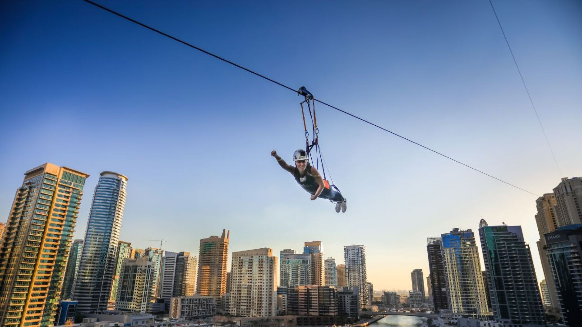 Zipline Experience at Xline Dubai Marina