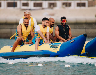 Banana Boat Ride at Water Garden City for Group