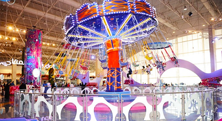 Ticket to Faby Land Abha at El Rashed Mall for 130 Sar with 250 Credit 