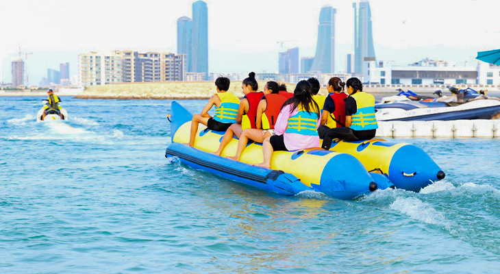 Banana Boat Ride at Water Garden City for Group