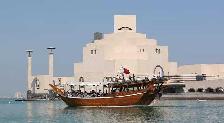 2 hours Sunset Dhow Cruise Passes by West bay, Katara, and The Pearl