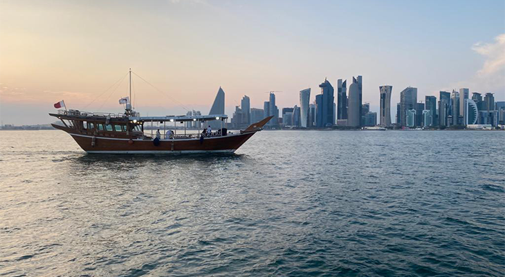 Thursday: 3 hours Dinner Cruise in Dhow Boat with International Food Buffet