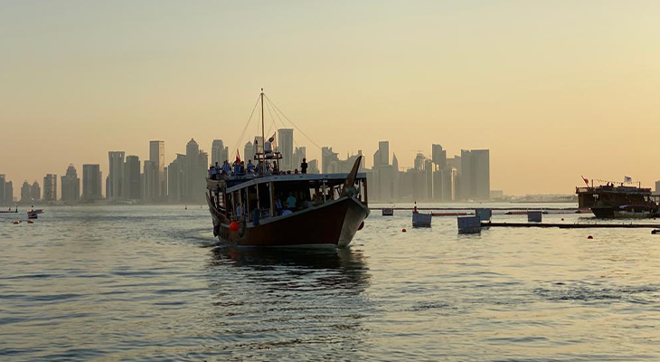 Thursday: 3 hours Dinner Cruise in Dhow Boat with International Food Buffet