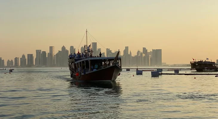 Thursday: 3 hours Dinner Cruise in Dhow Boat with International Food Buffet