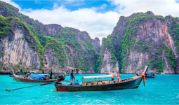 Full-Day Trip to Phi Phi, Bamboo, Maiton Islands, and Maya Bay on a Speed Catamaran