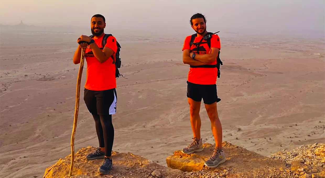 Hiking trip camel trail riyadh