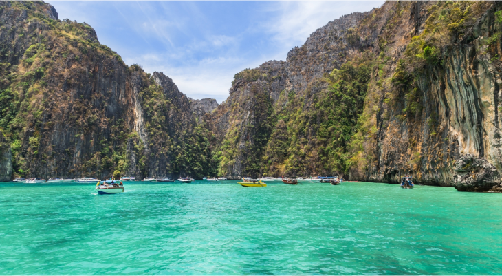 Full-Day Trip to Phi Phi, Bamboo, Maiton Islands, and Maya Bay on a Speed Catamaran