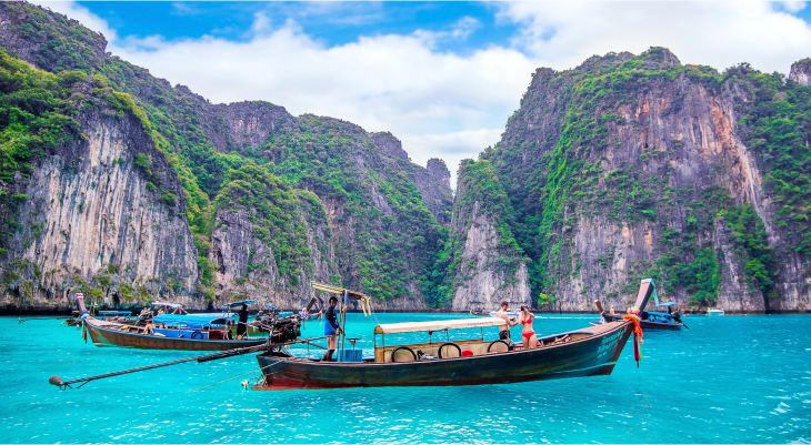 Full-Day Trip to Phi Phi, Bamboo, Maiton Islands, and Maya Bay on a Speed Catamaran