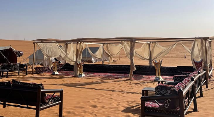 Camping and Overnight Trip Every Friday in the Red Sand in Riyadh