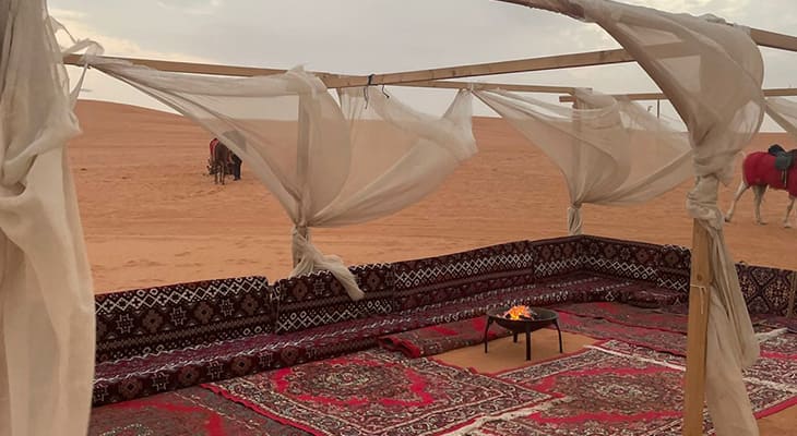 Camping and Overnight Trip Every Friday in the Red Sand in Riyadh