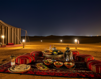 Over Night in Doha's Desert with Dinner& Breakfast 