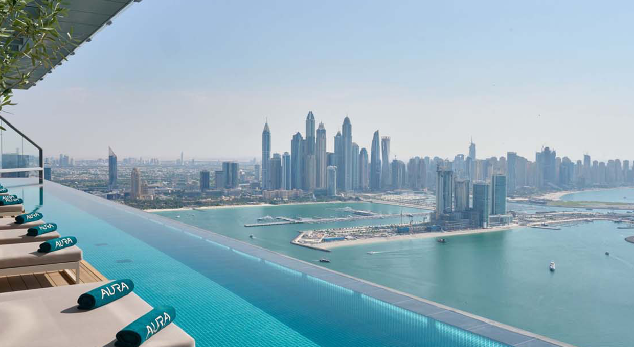 Sunrise at AURA Skypool Dubai 