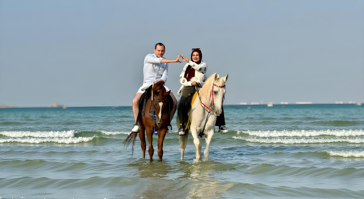 Horse Riding Tour from Karzakan Forest to Malkiya Beach